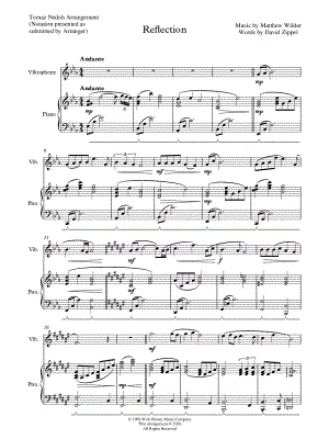 Reflection - Vibraphone & Piano