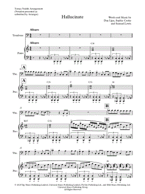 Hallucinate - Trombone & Piano