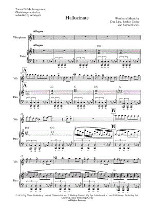 Hallucinate - Vibraphone & Piano