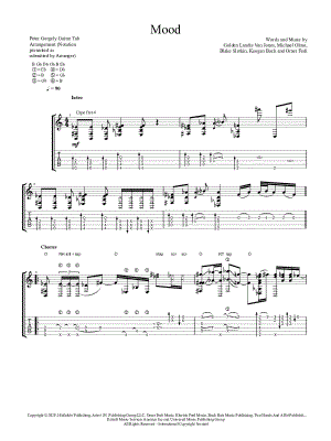 Mood by Peter Gergely - Sheet Music