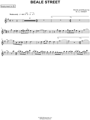 Beale Street Blues - Eb Instrument