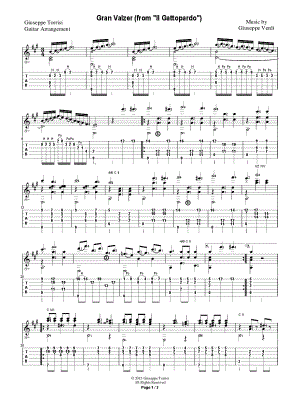Gran Valzer by Giuseppe Torrisi - Sheet Music