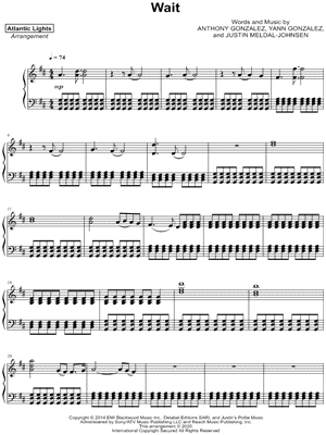 Wait by Atlantic Lights - Sheet Music