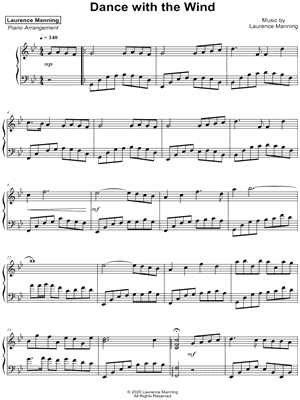 Dance with the Wind by Laurence Manning - Sheet Music