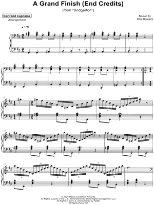 A Grand Finish (End Credits) by Bertrand Capitaine - Sheet Music