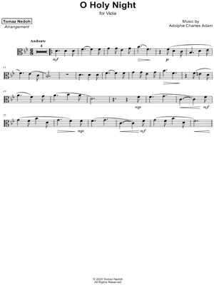 O Holy Night - Viola