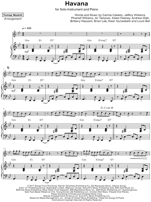 Havana - Piano Accompaniment