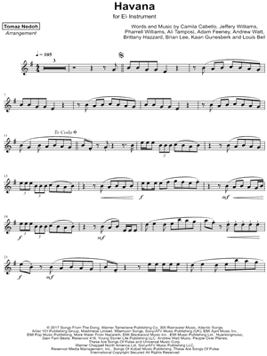 Havana - Eb Instrument