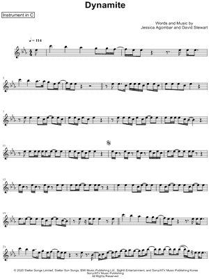 Dynamite - C Instrument