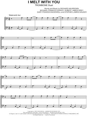 I Melt With You - Trombone Duet