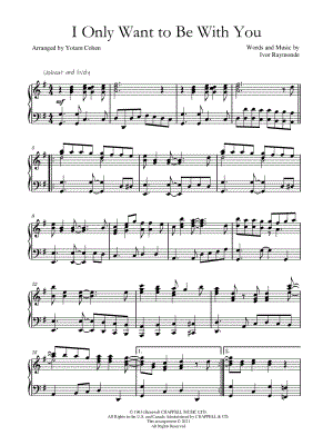 I Only Want To Be With You by Yotam Cohen - Sheet Music