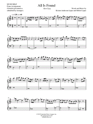 All Is Found [slow easy]