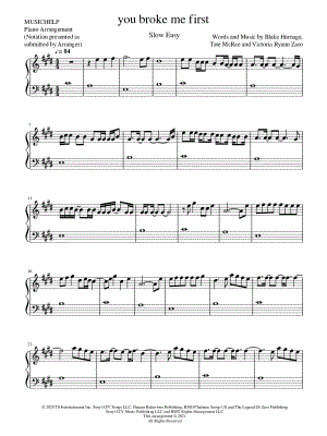 you broke me first [slow easy]