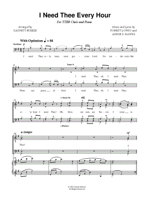 I Need Thee Every Hour