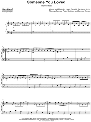 Someone You Loved [intermediate]