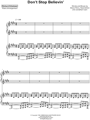 Don't Stop Believin' by Richard Kittelstad - Ricky Keys - Sheet Music