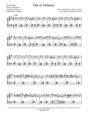 Out of Ordinary by MUSICHELP - Sheet Music