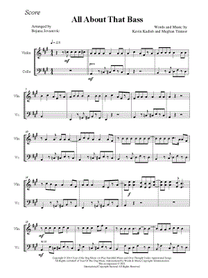 All About That Bass - Violin & Cello
