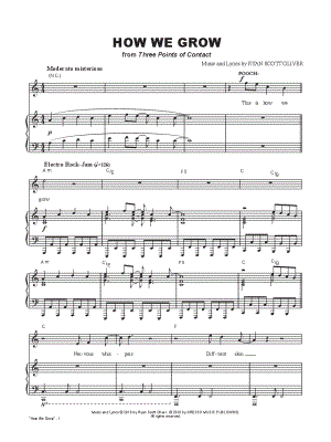 How We Grow from Three Points of Contact - Sheet Music