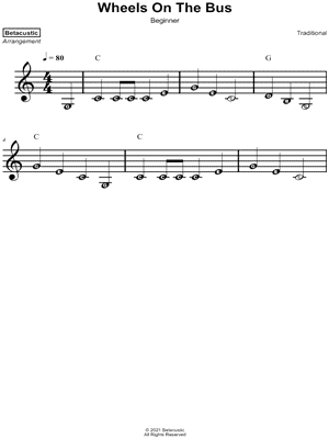 Wheels on the Bus [beginner]