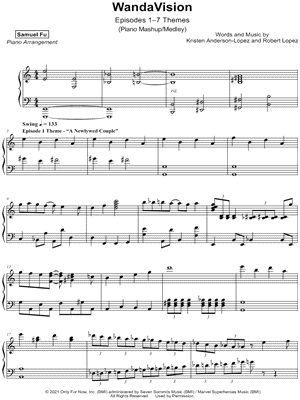 WandaVision Mashup by Samuel Fu - Sheet Music