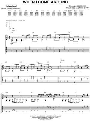 When I Come Around by Kelly Valleau - Sheet Music
