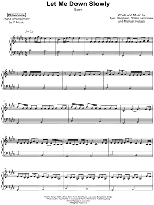 Let Me Down Slowly [easy]