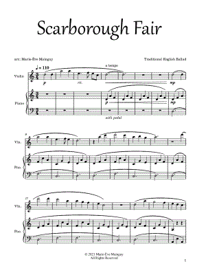 Scarborough Fair - Violin & Piano