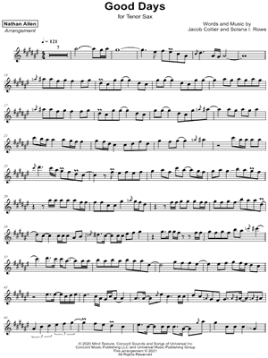 Good Days by Nathan Allen - Sheet Music