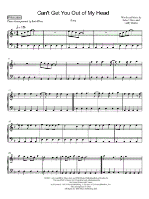 Can't Get You Out of My Head [easy]