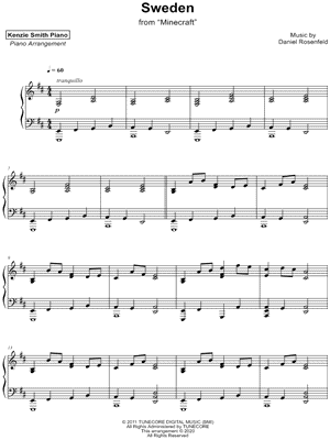 Sweden by Kenzie Smith - Sheet Music