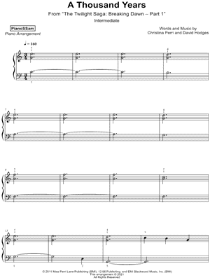 A Thousand Years [intermediate]