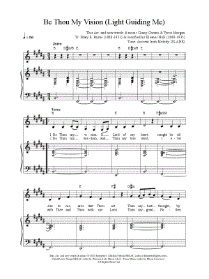 Be Thou My Vision (Light Guiding Me) by Ginny Owens - Sheet Music