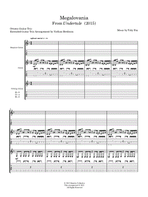 Megalovania [extended guitar trio]