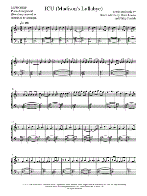 ICU (Madison's Lullabye) by MUSICHELP - Sheet Music
