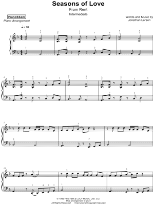 Seasons of Love [intermediate]