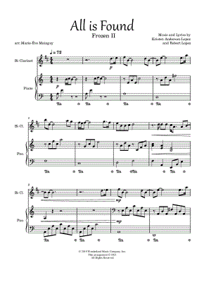 All Is Found - Clarinet & Piano