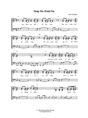 Help Me Hold On by Spring Harvest - Sheet Music