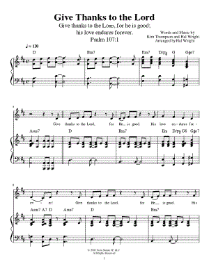 Give Thanks to the Lord