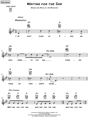 Waiting for the Sun by The Doors - Sheet Music