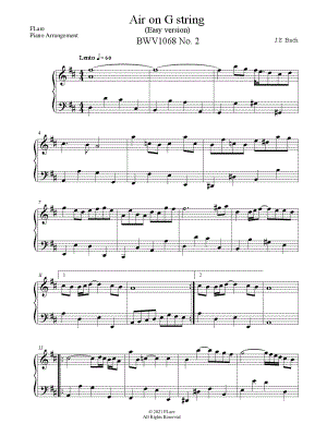 Air on the G String [easy]