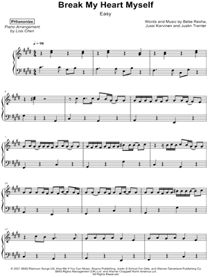 Break My Heart Myself [easy]