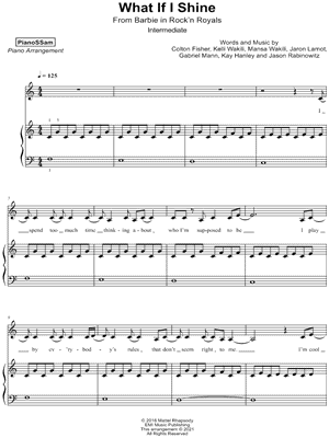What If I Shine [intermediate] by PianoSSam - Sheet Music