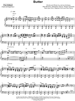 Butter by The Chillest - Sheet Music