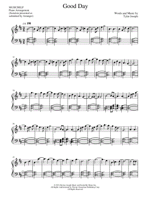 Good Day by MUSICHELP - Sheet Music