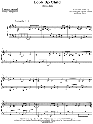Look Up Child [intermediate] by Jennifer Eklund - Sheet Music