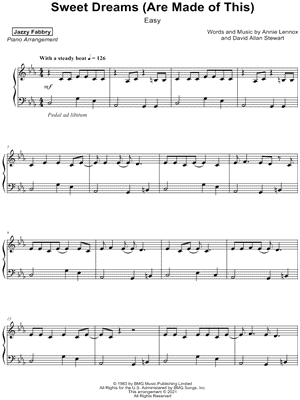 Sweet Dreams (Are Made of This) [easy]