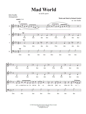 Mad World by Julie Gaulke - Sheet Music