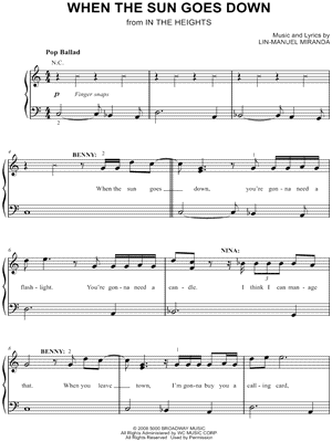 When the Sun Goes Down