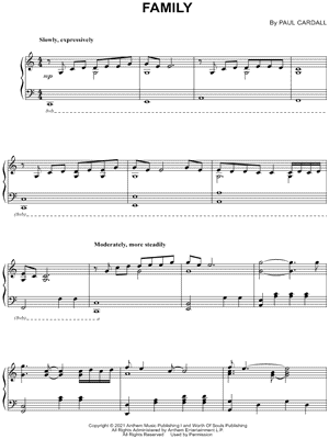 Family by Paul Cardall - Sheet Music